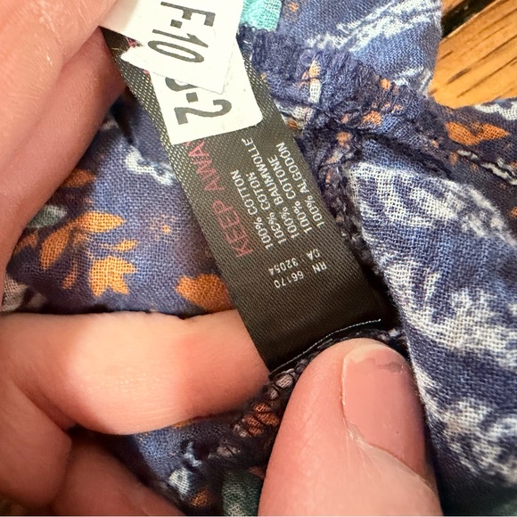 Anthropologie Celandine Boho Coverup Cotton Tunic Dress - Picture 11 of 13